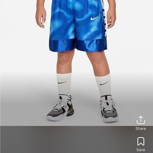 Nike Dri- Fit Kids Blue Athletic Shorts Size L